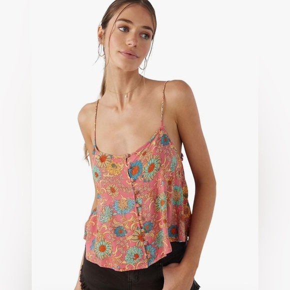 NWT - O’Neill Tallie Womens Tank Top - Calypso Coral - Size small - Picture 1 of 11
